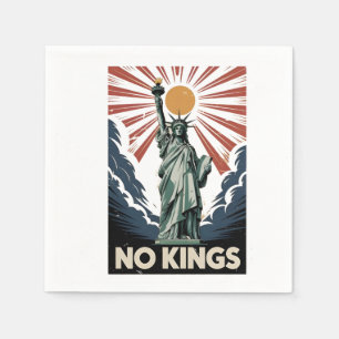 Keine Könige in Amerika Liberitätsstatus USA Demok Serviette