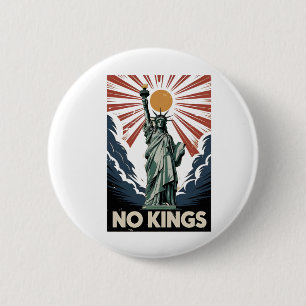 Keine Könige in Amerika Liberity Status USA Demokr Button