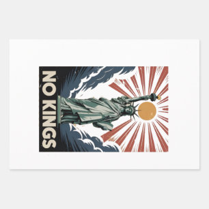 Keine Könige in Amerika Liberity Status USA Demokr Geschenkpapier Set