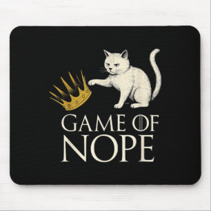 Keine Könige in Amerika Lustige schwarze Katze tri Mousepad