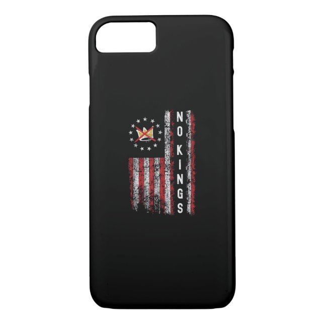 Keine Könige In Amerika Minimal Clean Case-Mate iPhone Hülle (Rückseite)