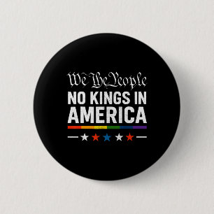Keine Könige in Amerika Patriotic Lgbt Pride Trans Button