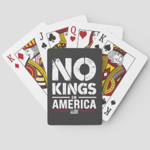 Keine Könige in Amerika Patriotische amerikanische Spielkarten
