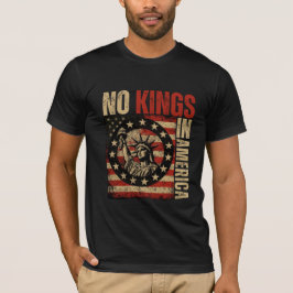 Keine Könige in Amerika - Patriotische Grunge T-Shirt