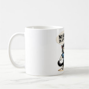 Keine Könige in Amerika Patriotische Katze Kaffeetasse
