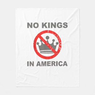 Keine Könige In Amerika Patriotischer Casual-Look Fleecedecke