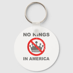 Keine Könige in Amerika Patriotischer Casual-Look Schlüsselanhänger