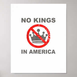 Keine Könige In Amerika Patriotischer Casual-Stil Poster