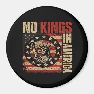 Keine Könige in Amerika Patriotischer Grunge-Klass Magnet