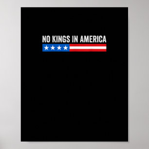 Keine Könige in Amerika Patriotischer Stil Poster