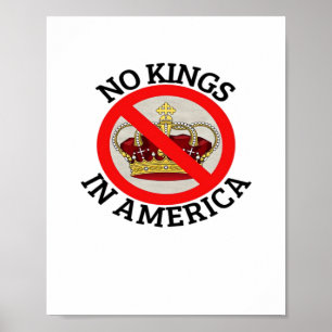 Keine Könige in Amerika Patriotischer Stil Poster