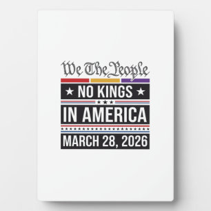 Keine Könige in Amerika Patriotisches Protest-Shir Fotoplatte