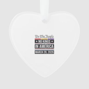 Keine Könige in Amerika Patriotisches Protest-Shir Ornament