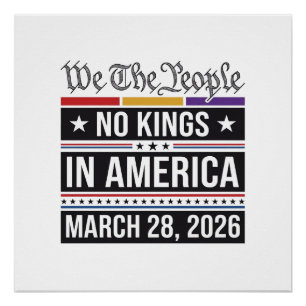 Keine Könige in Amerika Patriotisches Protest-Shir Poster
