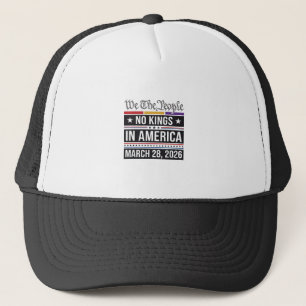 Keine Könige in Amerika Patriotisches Protest-Shir Truckerkappe