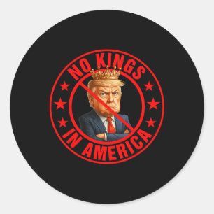 Keine Könige in Amerika Protest gegen Trumps Runder Aufkleber