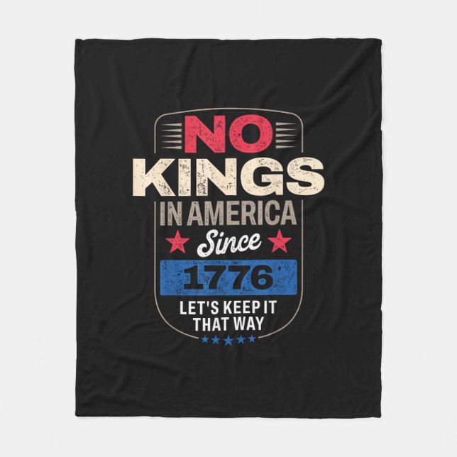 Keine Könige in Amerika Retro-Klassiker Fleecedecke (Vorderseite)