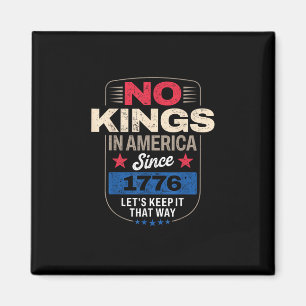 Keine Könige In Amerika Retro Klassiker Magnet