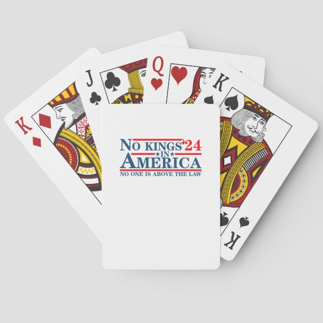 Keine Könige In Amerika Retro Klassiker Spielkarten (Rückseite)