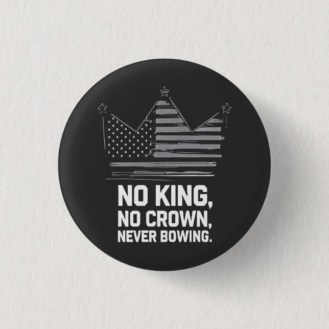 Keine Könige in Amerika Rettete Demokratie - ich v Button (Vorderseite)