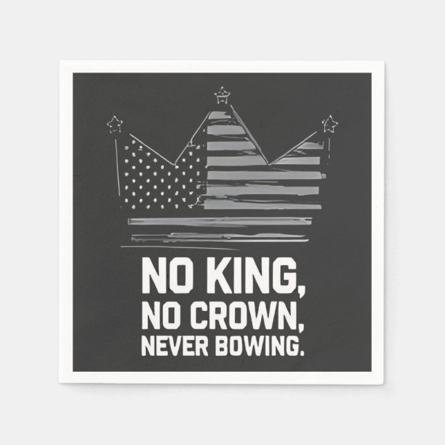 Keine Könige in Amerika Rettete Demokratie - ich v Serviette (Vorderseite)