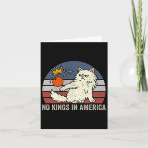 Keine Könige in Amerika schwarze Katze politischer Karte