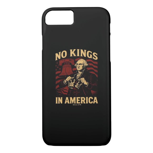 Keine Könige in Amerika seit 1776 Anti-Donald Trum Case-Mate iPhone Hülle (Rückseite)