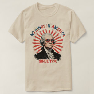 Keine Könige in Amerika seit 1776 bedrängte USA-Fl T-Shirt