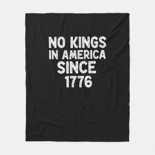 Keine Könige in Amerika seit 1776 Demokraten Patri Fleecedecke