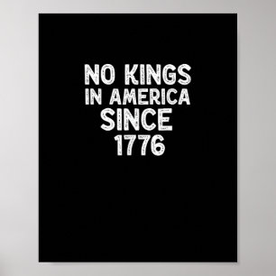 Keine Könige in Amerika seit 1776 Demokraten Patri Poster