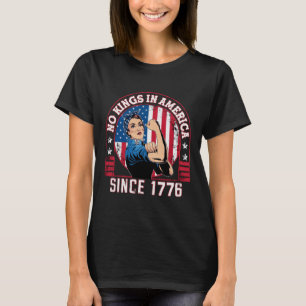 Keine Könige in Amerika seit 1776 Flagge der USA R T-Shirt