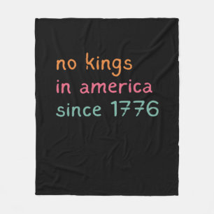 Keine Könige in Amerika seit 1776 Freiheit Anti-Kr Fleecedecke