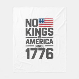 Keine Könige in Amerika seit 1776 Kreatives Design Fleecedecke