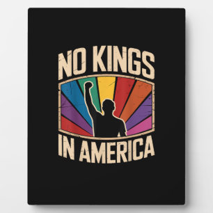 Keine Könige in Amerika seit 1776 Kreatives Design Fotoplatte