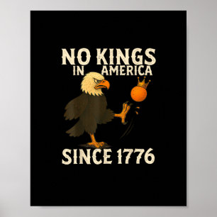 Keine Könige in Amerika seit 1776 Lustiger Freihei Poster