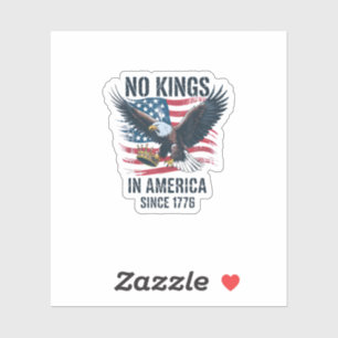 Keine Könige in Amerika seit 1776 Minimal Sauber Aufkleber