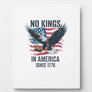 Keine Könige in Amerika seit 1776 Minimal Sauber Fotoplatte