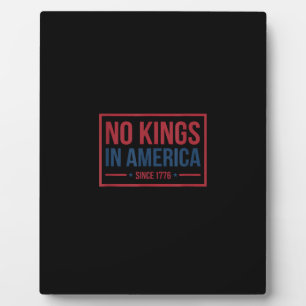 Keine Könige in Amerika seit 1776 Patriotic Retro  Fotoplatte