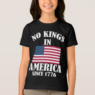 Keine Könige in Amerika seit 1776 Patriotische Fla Tri-Blend Shirt