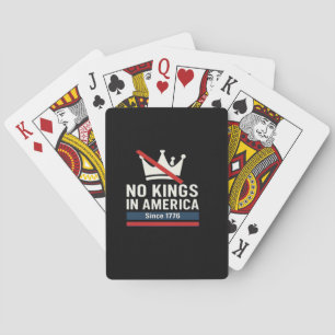 Keine Könige in Amerika seit 1776 Patriotisches Gr Spielkarten
