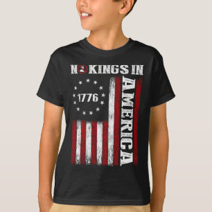 Keine Könige in Amerika seit 1776 Shirt US-Flaggen