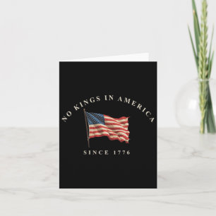 Keine Könige in Amerika seit 1776 US-Flagge 4. Jul Karte