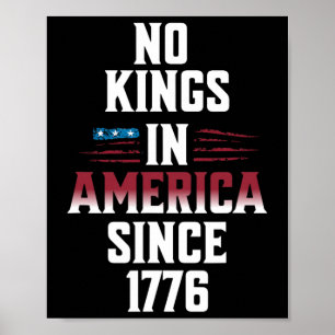 Keine Könige in Amerika seit 1776 US-Flagge 4 vom Poster