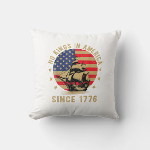 Keine Könige in Amerika seit 1776 US-Flagge Patrio Kissen