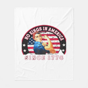 Keine Könige in Amerika seit 1776 USA-Flagge Speic Fleecedecke