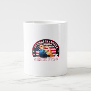 Keine Könige in Amerika seit 1776 USA-Flagge Speic Jumbo-Tasse