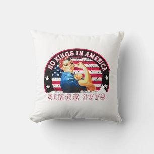 Keine Könige in Amerika seit 1776 USA-Flagge Speic Kissen