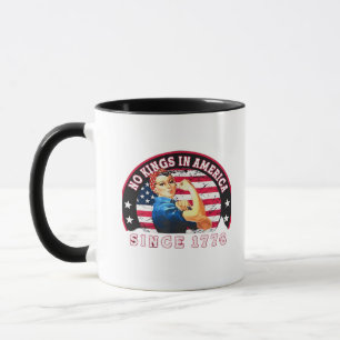 Keine Könige in Amerika seit 1776 USA-Flagge Speic Tasse