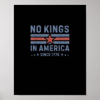 Keine Könige in Amerika seit 1776 Vintage Poster