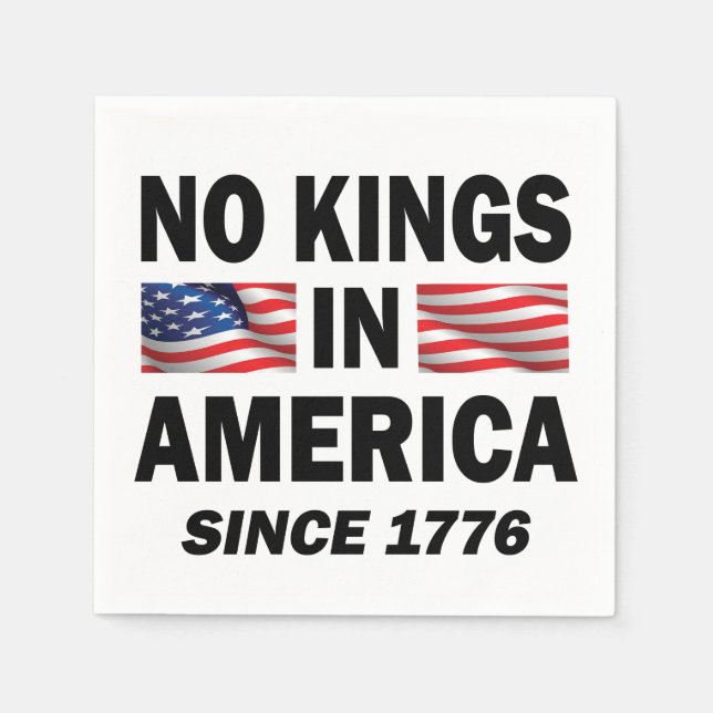 Keine Könige in Amerika Serviette (Vorderseite)